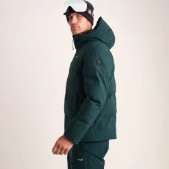 Davos Mens Shower Resistant Insulated Ski Jacket - Dark Turquoise