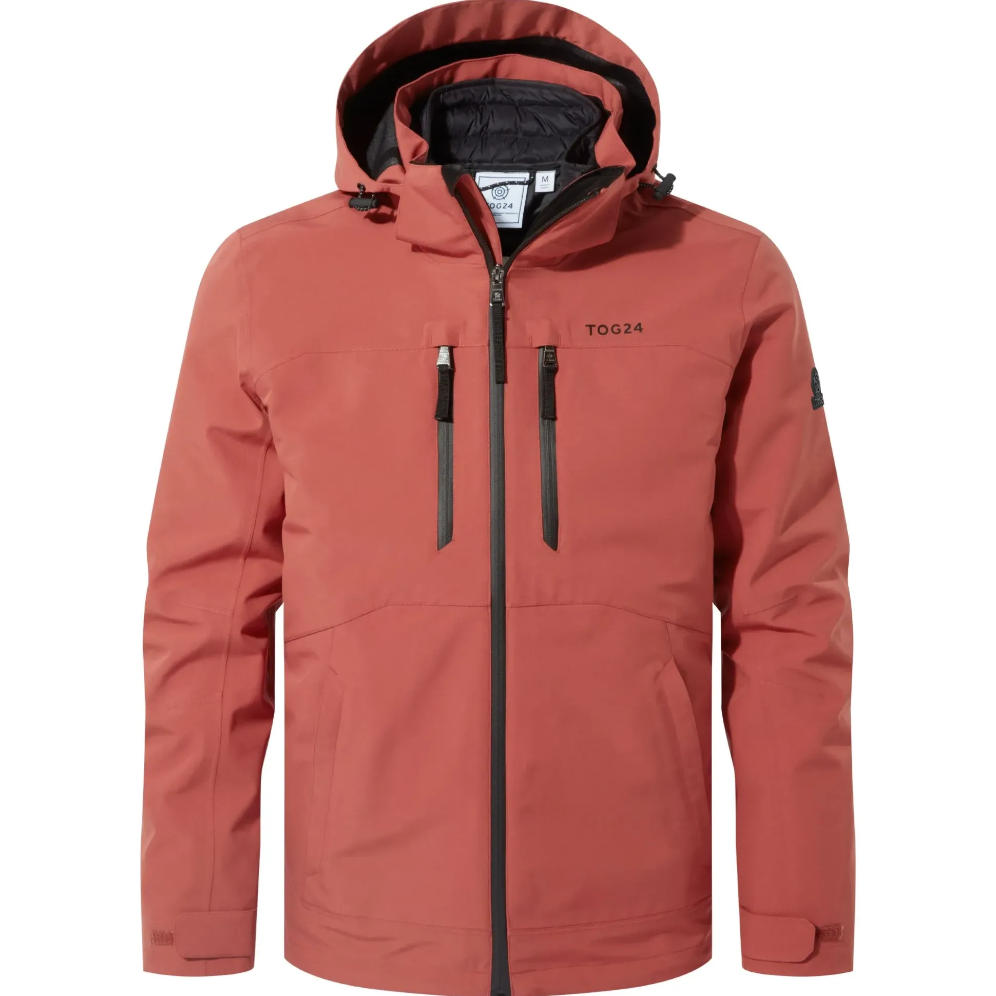 Denton Mens 3-in-1 Waterproof Jacket - Clay