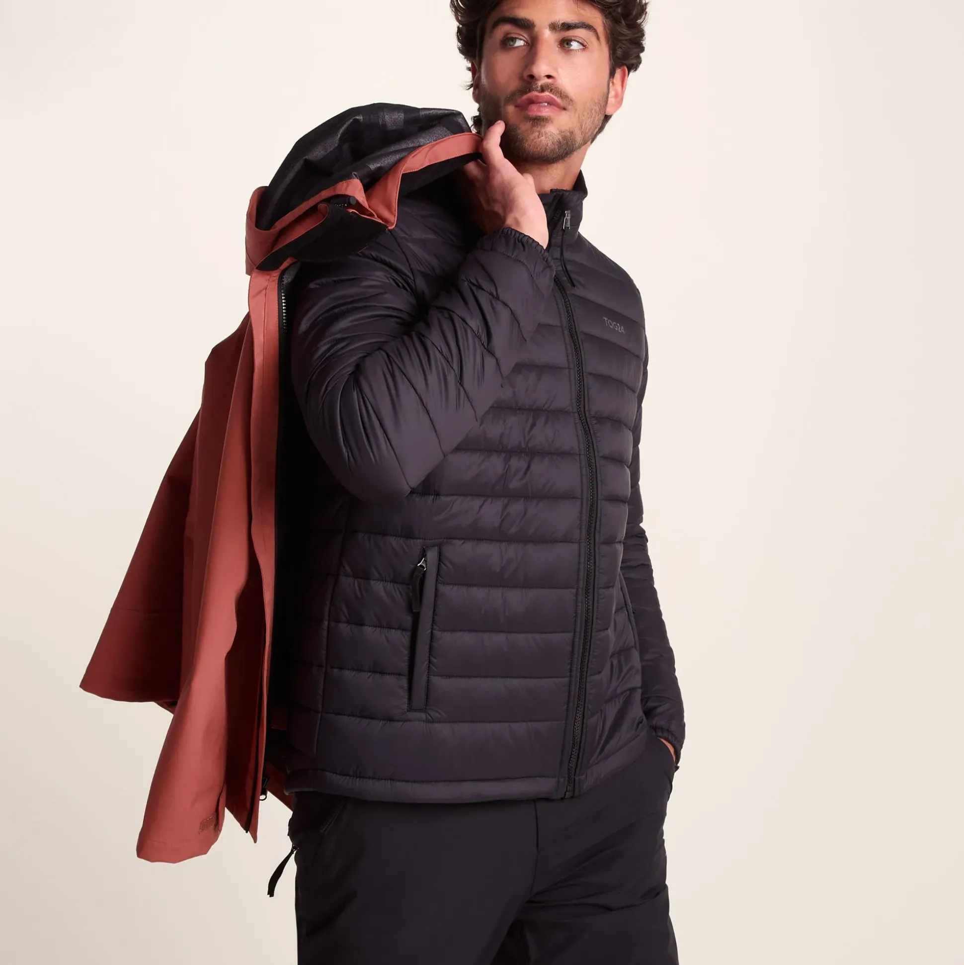 Denton Mens 3-in-1 Waterproof Jacket - Clay