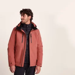 Denton Mens 3-in-1 Waterproof Jacket - Clay