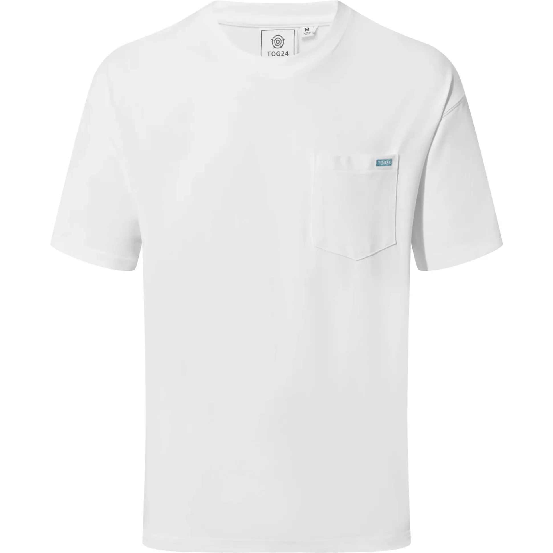 Denva Mens Oversized Premium Heavyweight 100% Cotton Jersey T-Shirt - Optic White