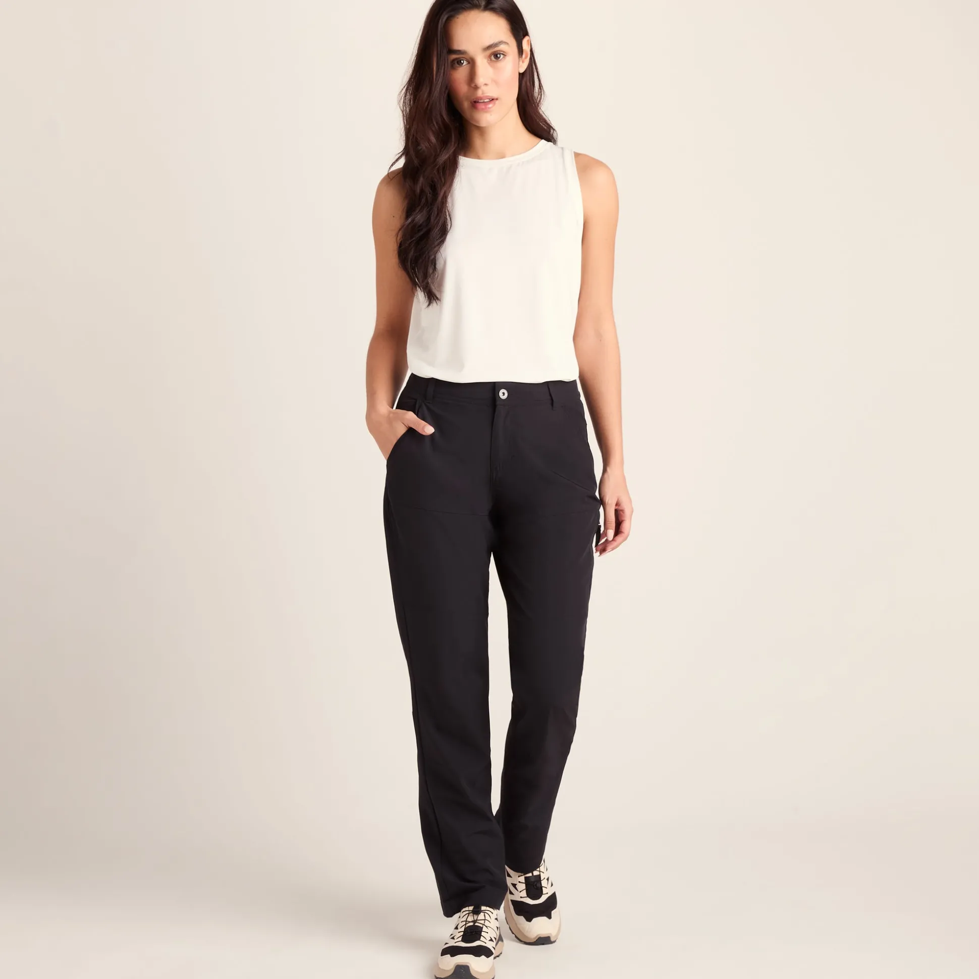 Denver Womens Walking Trousers Long - Black