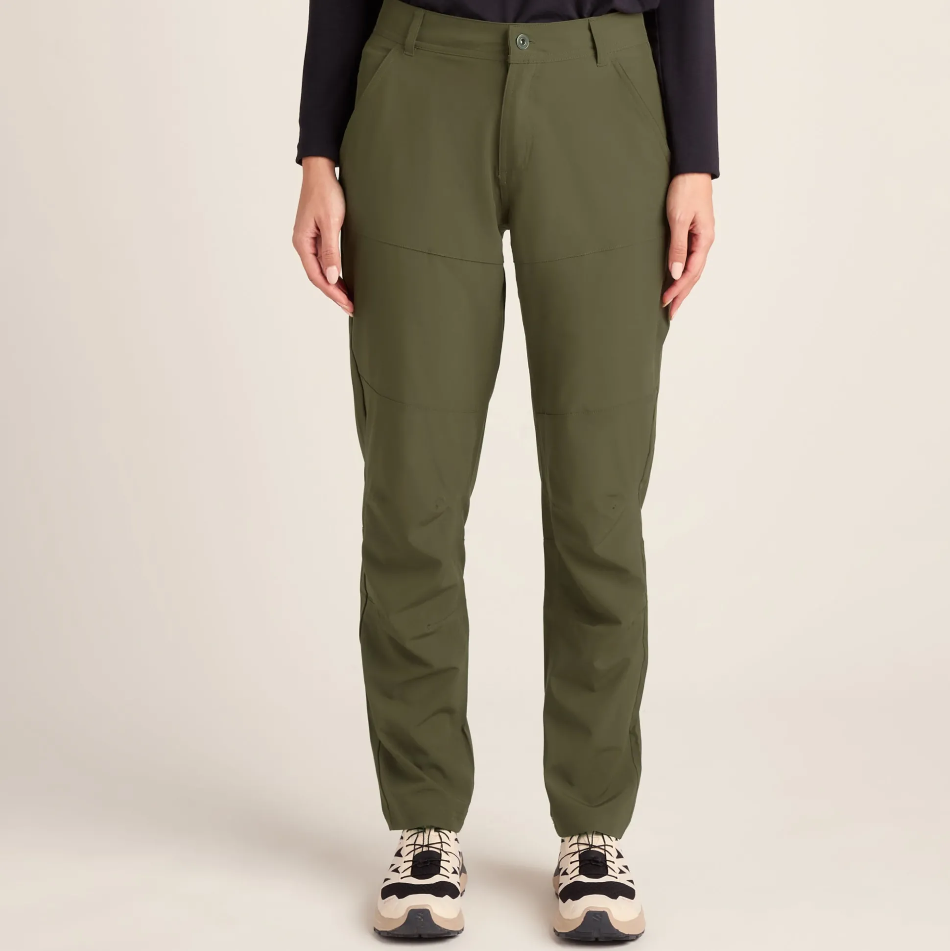 Denver Womens Walking Trousers Short - Khaki