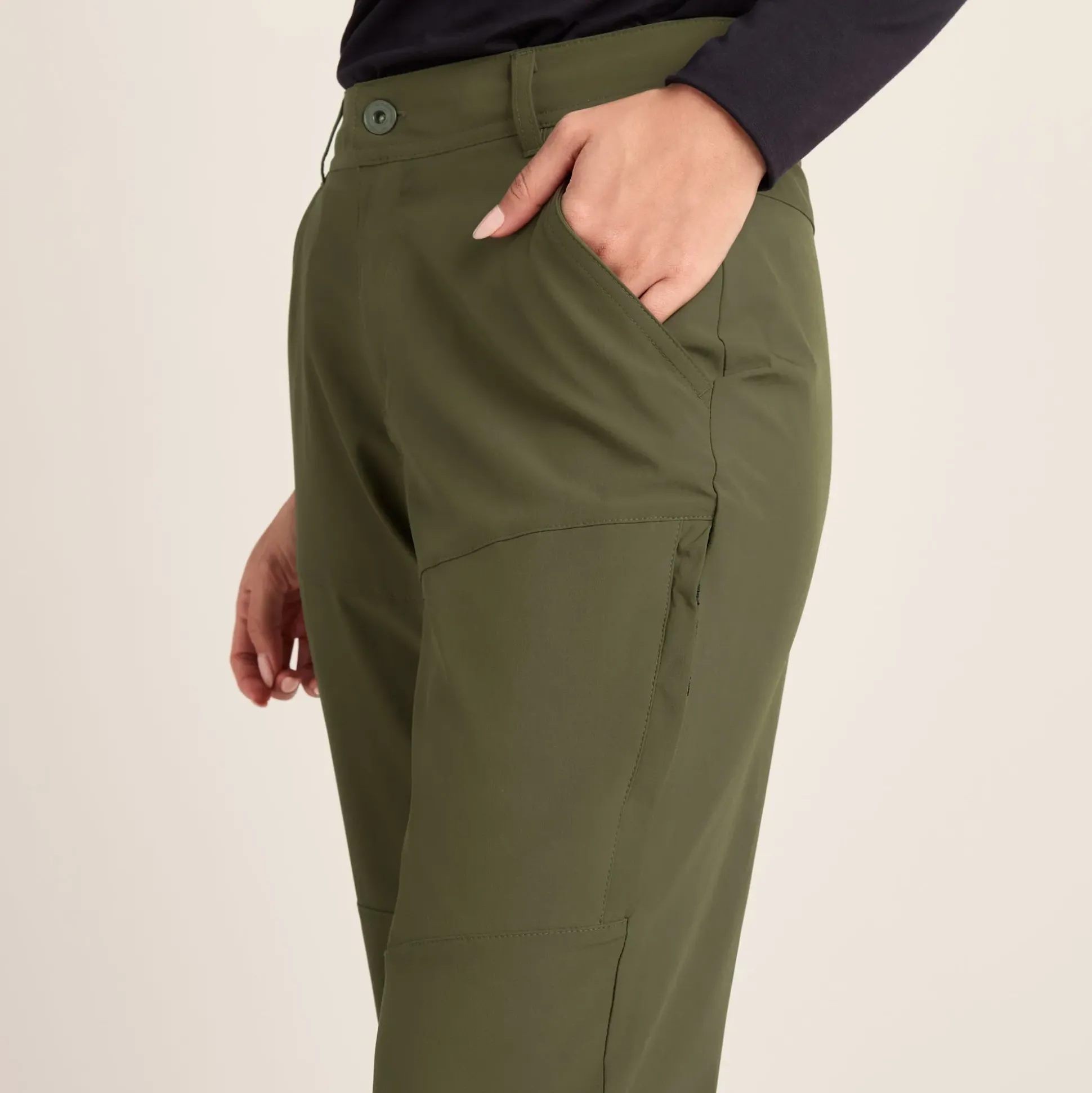 Denver Womens Walking Trousers Short - Khaki