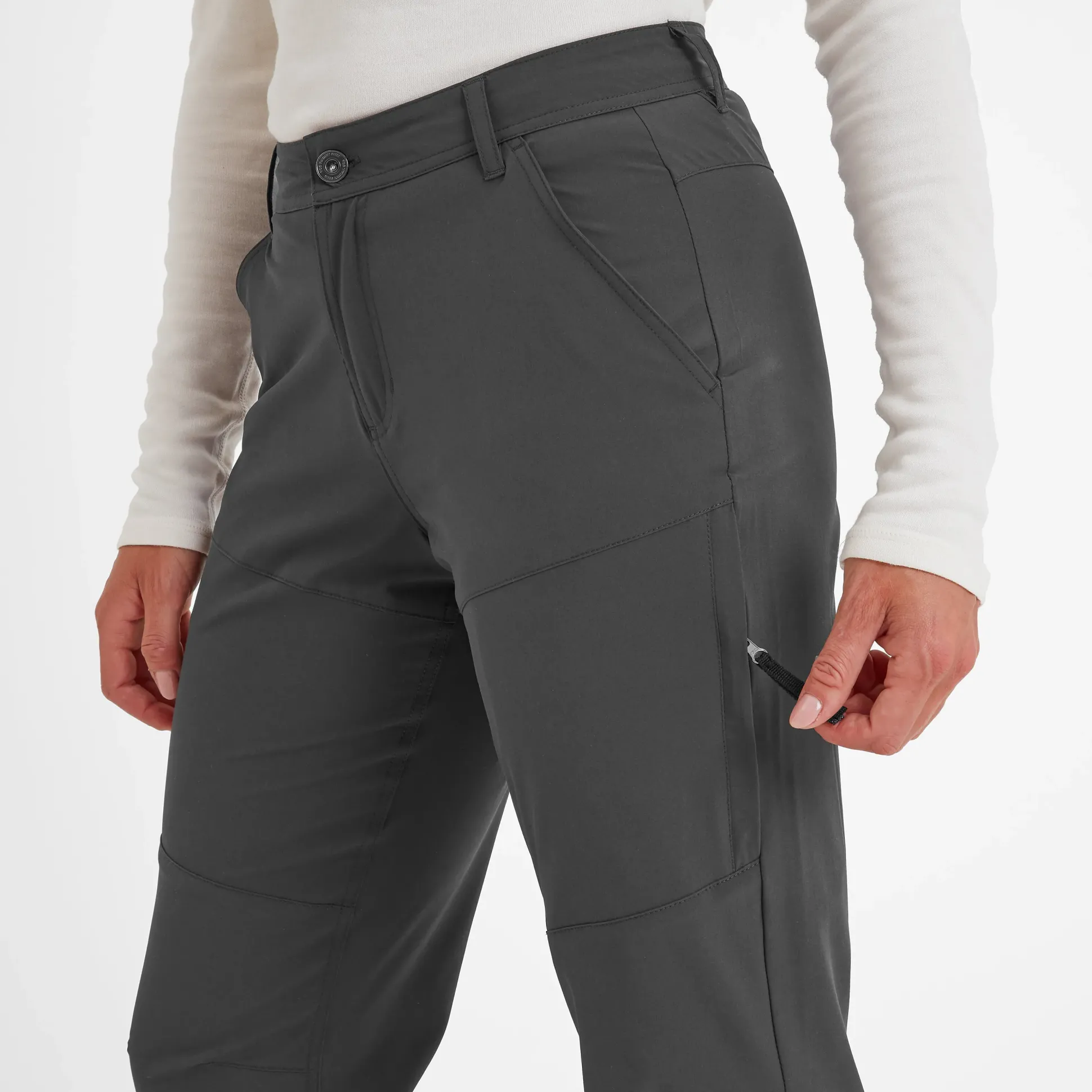 Denver Womens Walking Trousers Short - Storm