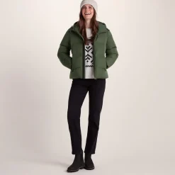 Dina Womens Shower Resistant Insulated Jacket - Dark Green