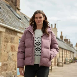 Dina Womens Shower Resistant Insulated Jacket - Mauve