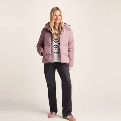 Dina Womens Shower Resistant Insulated Jacket - Mauve