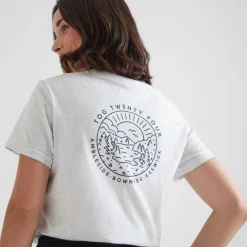 District Womens 100% Cotton Supersoft T-Shirt - Ice Grey Marl