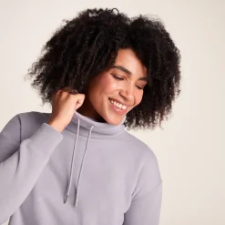 Drakeford Womens Supersoft Longline Sweat - Lavender Grey
