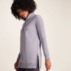 Drakeford Womens Supersoft Longline Sweat - Lavender Grey