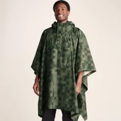 Drench Unisex Waterproof Poncho - Forage Green Pixel Print