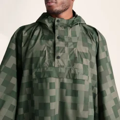 Drench Unisex Waterproof Poncho - Forage Green Pixel Print
