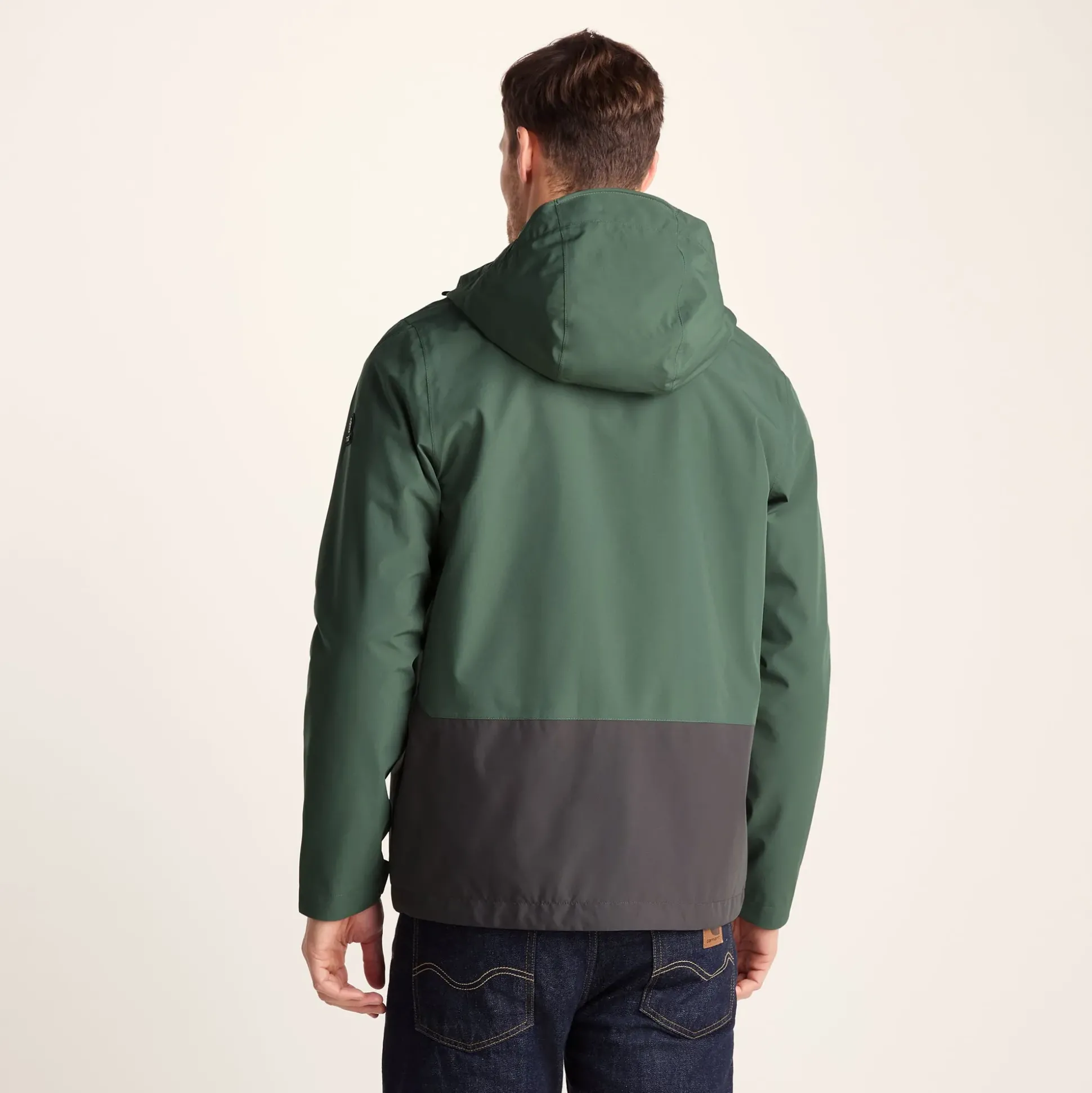 Ellon Mens Waterproof Jacket - Deep Slate/Light Forest