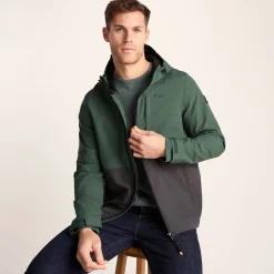 Ellon Mens Waterproof Jacket - Deep Slate/Light Forest