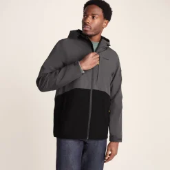 Ellon Mens Waterproof Jacket - Black/Deep Slate