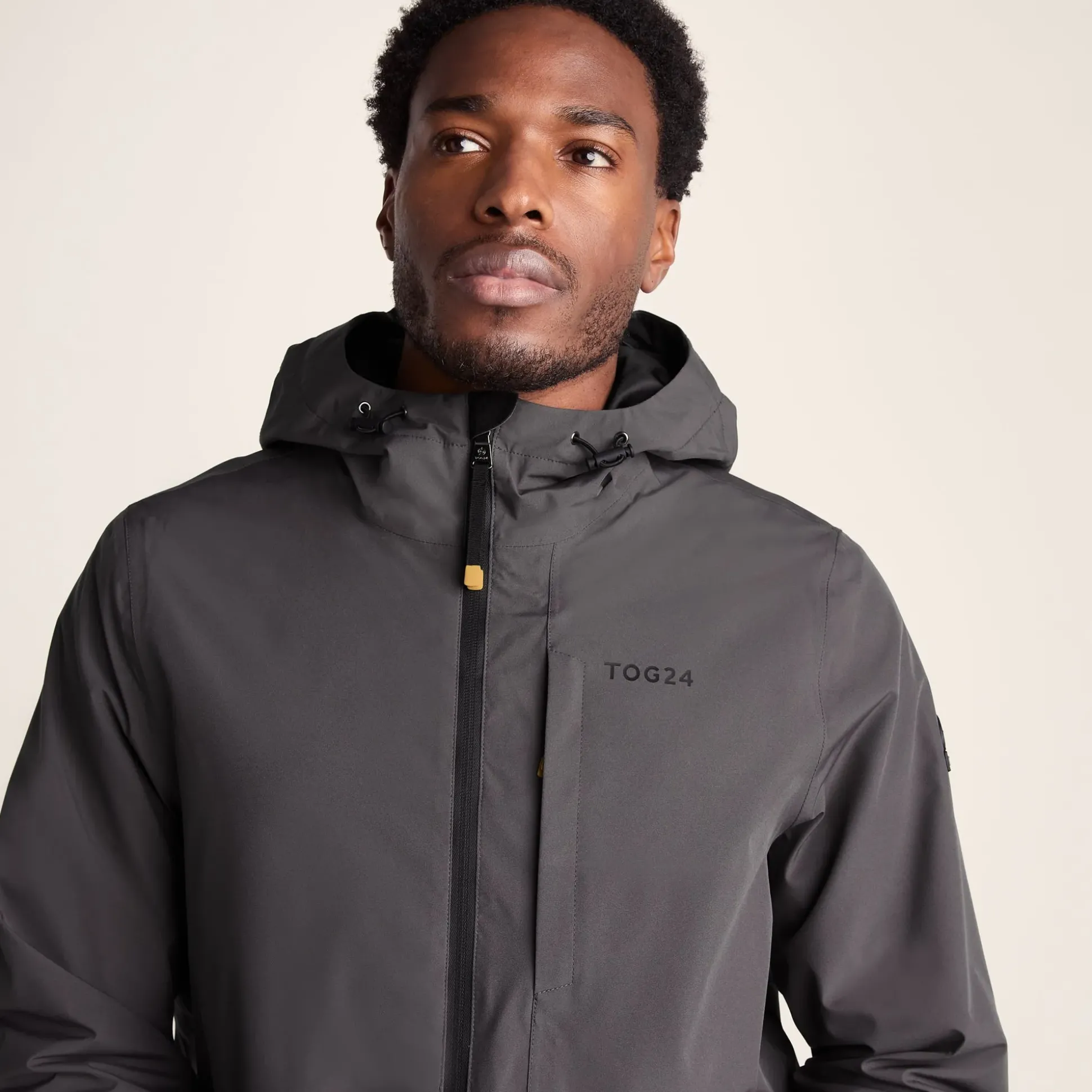 Ellon Mens Waterproof Jacket - Black/Deep Slate