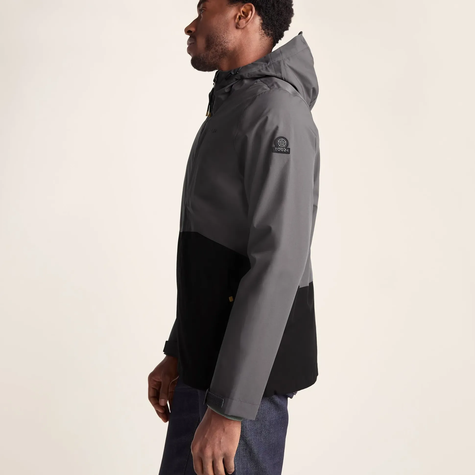 Ellon Mens Waterproof Jacket - Black/Deep Slate