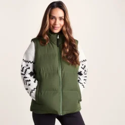 Elyna Womens Shower Resistant Insulated Gilet - Dark Green
