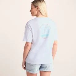 Emerald Isle Womens 100% Cotton Relaxed Fit T-Shirt - Optic White