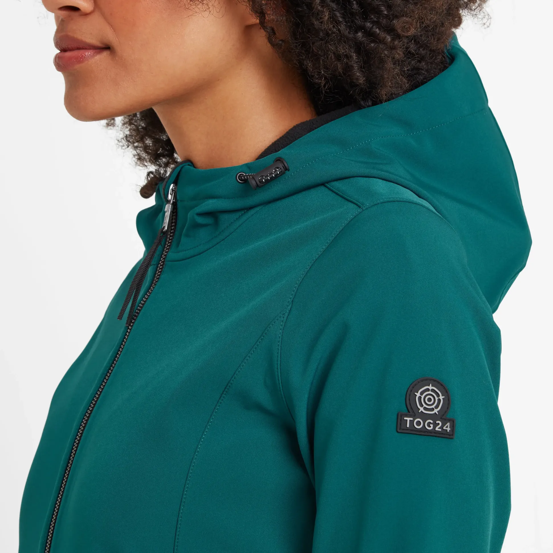 Enya Womens Longline Waterproof Softshell Jacket - Deep Teal
