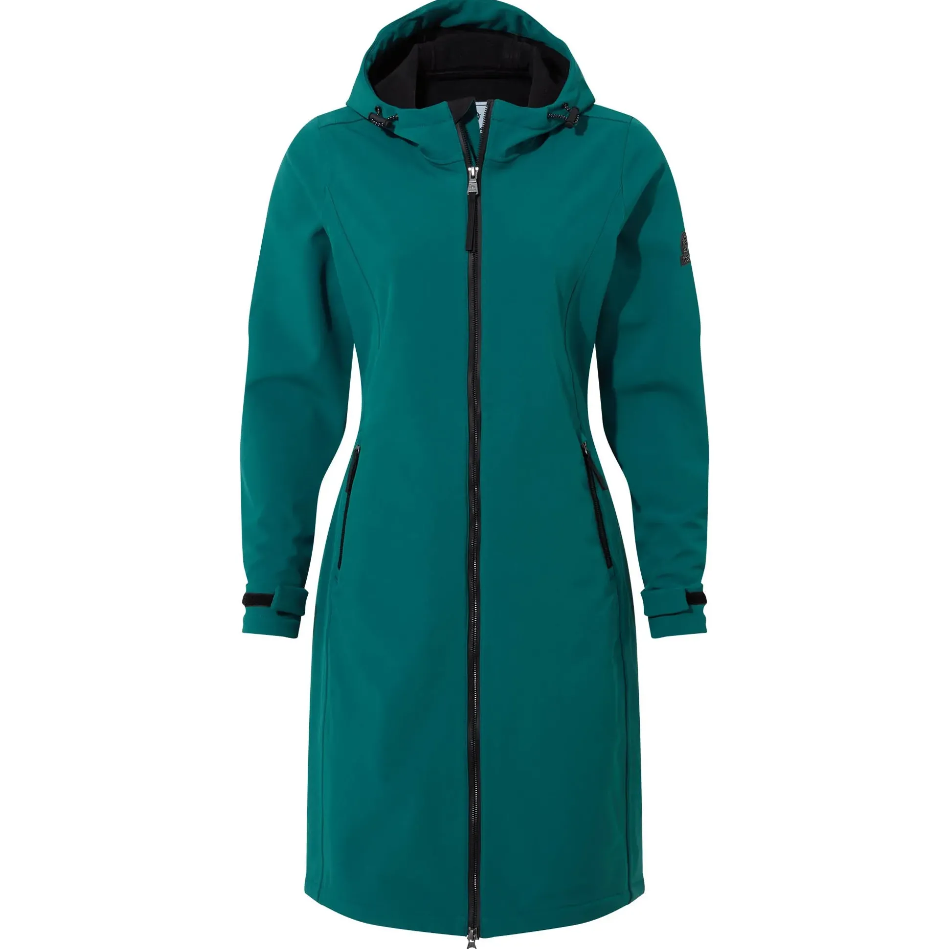 Enya Womens Longline Waterproof Softshell Jacket - Deep Teal