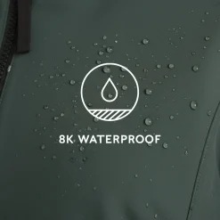 Enya Womens Longline Waterproof Softshell Jacket - Racing Green