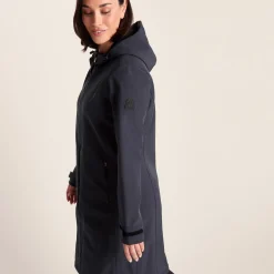 Enya Womens Longline Waterproof Softshell Jacket - Dark Indigo