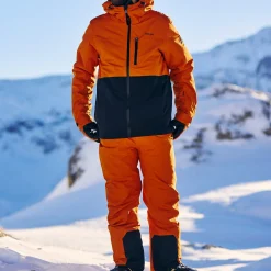 Falcon Mens Salopettes - Dark Orange