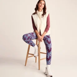Farby Womens Breathable Performance Leggings - Smokey Blue Print