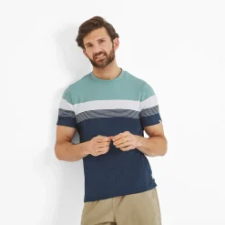 Farndon Mens T-Shirt - Light Sky/Inky Blue