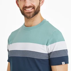 Farndon Mens T-Shirt - Light Sky/Inky Blue