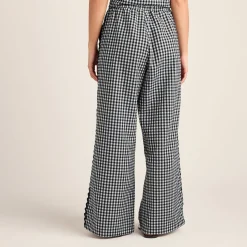 Fearne Womens Gingham Trousers - Black Check