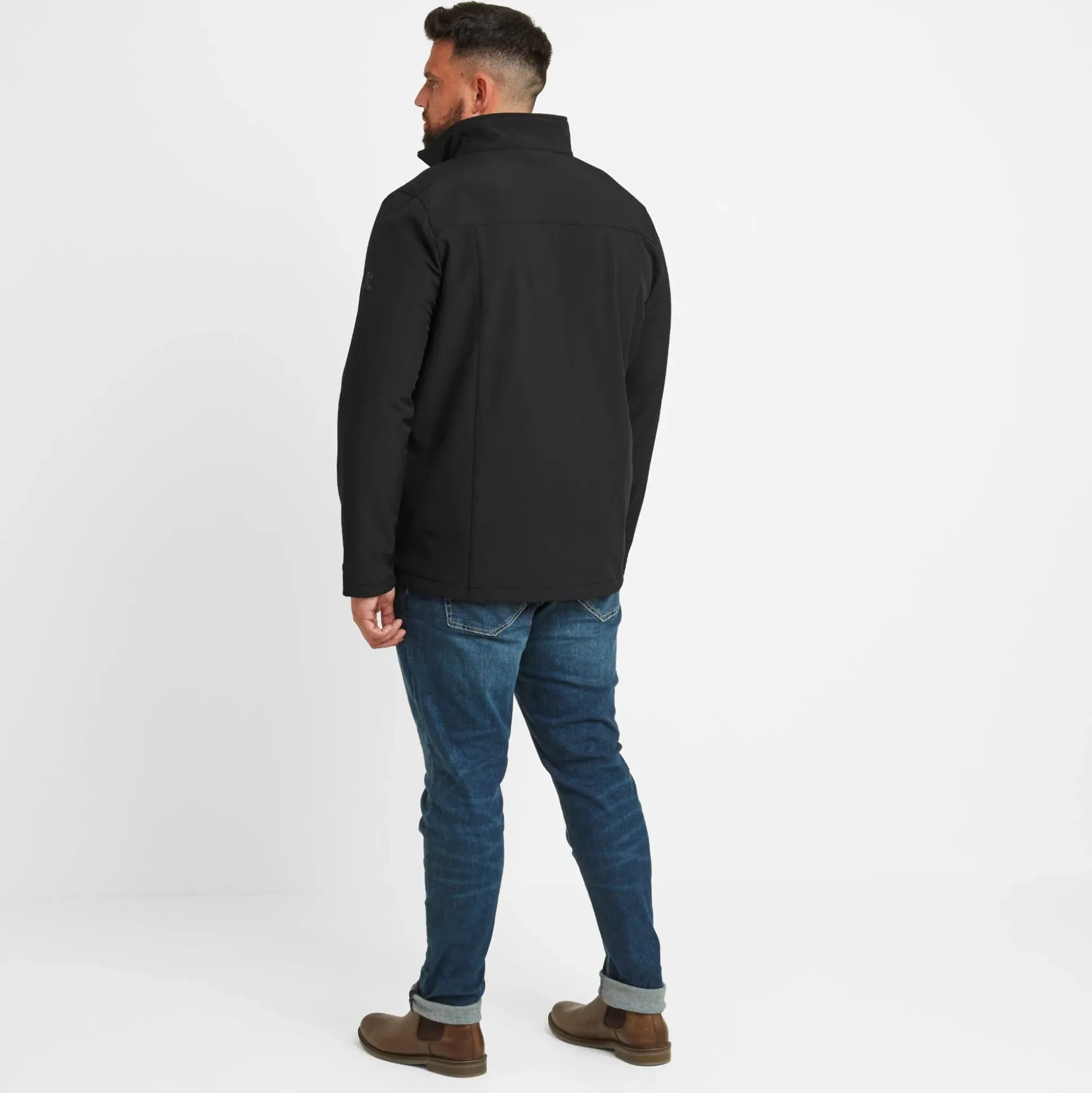 Feizor Mens Shower Resistant Softshell Jacket - Black
