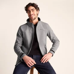 Feizor Mens Shower Resistant Softshell Jacket - Dark Grey Marl