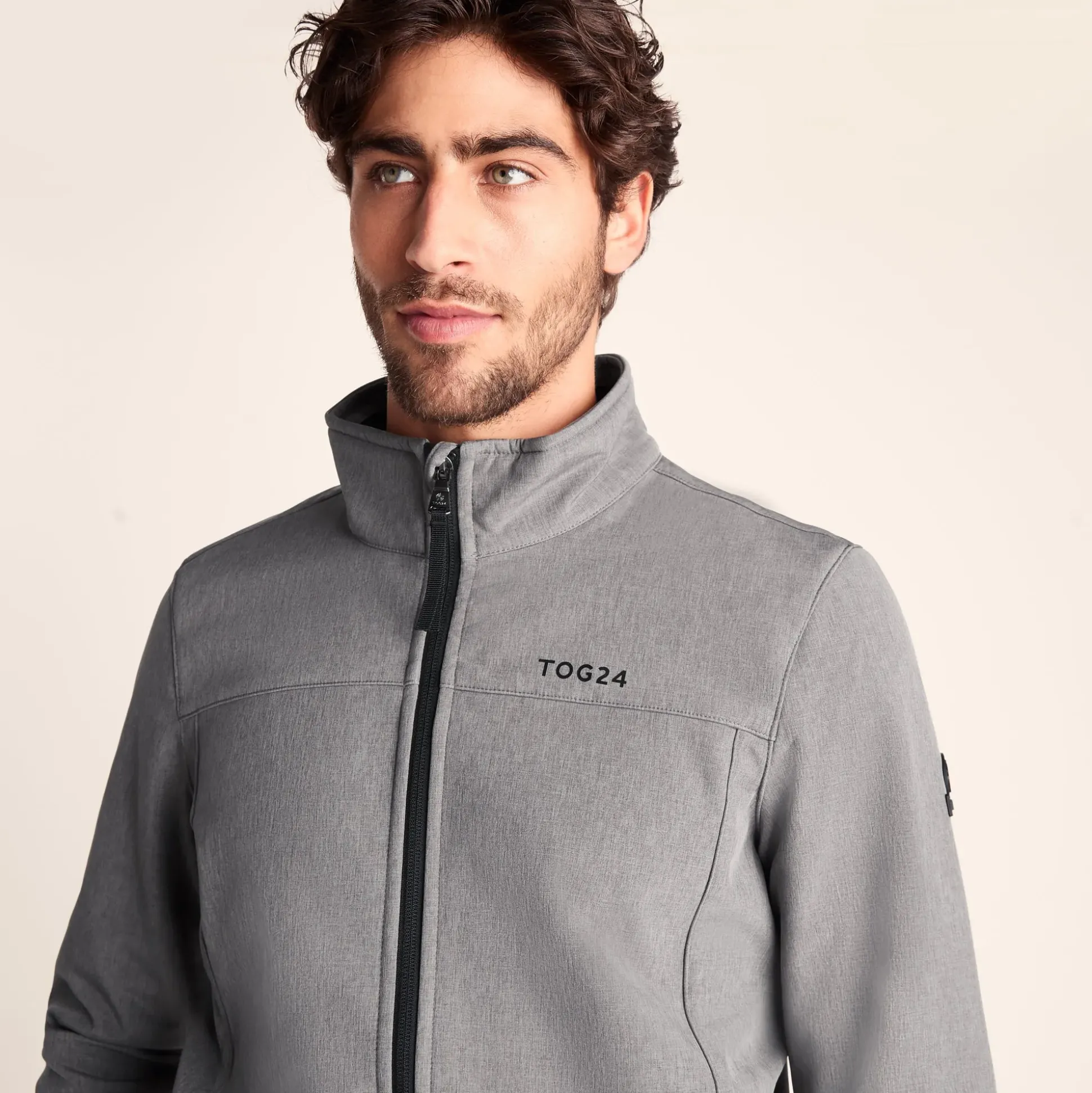 Feizor Mens Shower Resistant Softshell Jacket - Dark Grey Marl