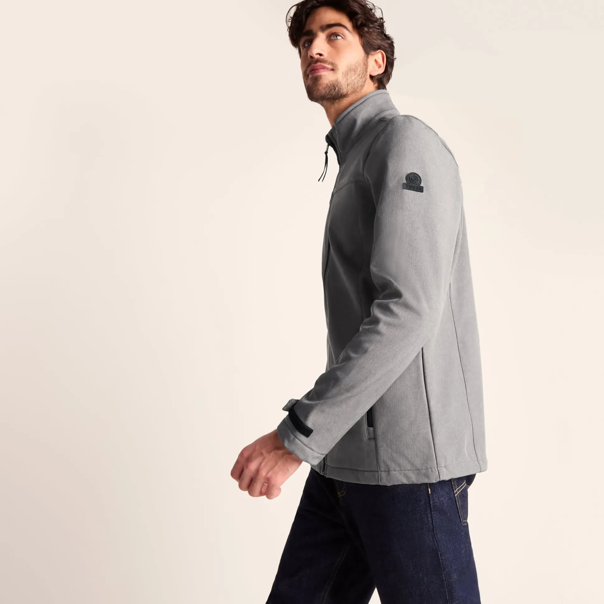 Feizor Mens Shower Resistant Softshell Jacket - Dark Grey Marl