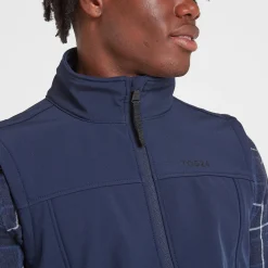 Feizor Mens Shower Resistant Softshell Gilet - Navy