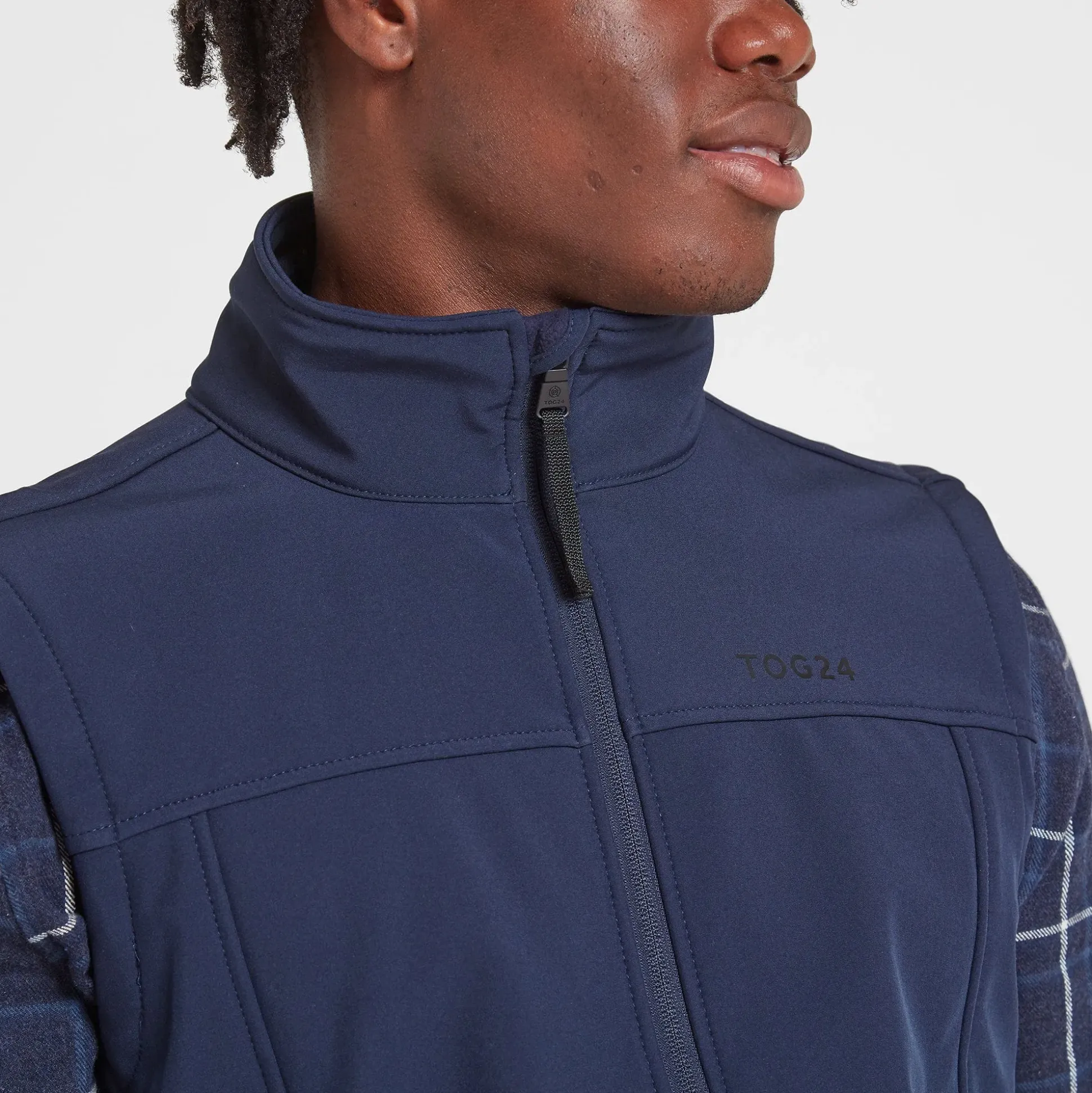 Feizor Mens Shower Resistant Softshell Gilet - Navy