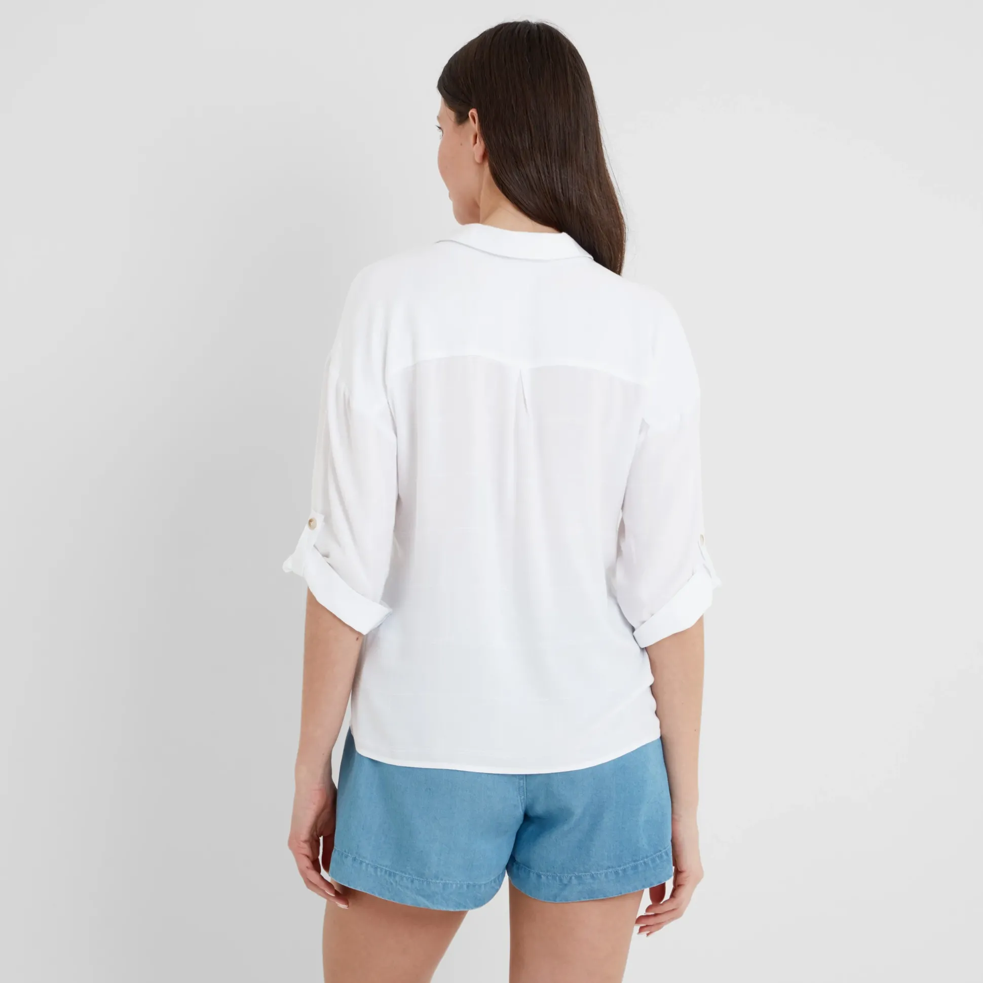 Felicia Womens Shirt Short Sleeve - Optic White