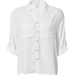 Felicia Womens Shirt Short Sleeve - Optic White