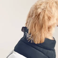 Fetch Padded Dog Coat L - Dark Indigo/Vanilla/Light Forest
