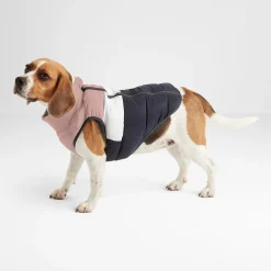 Fetch Padded Dog Coat L - Faded Pink/Ice Grey/Washed Blue
