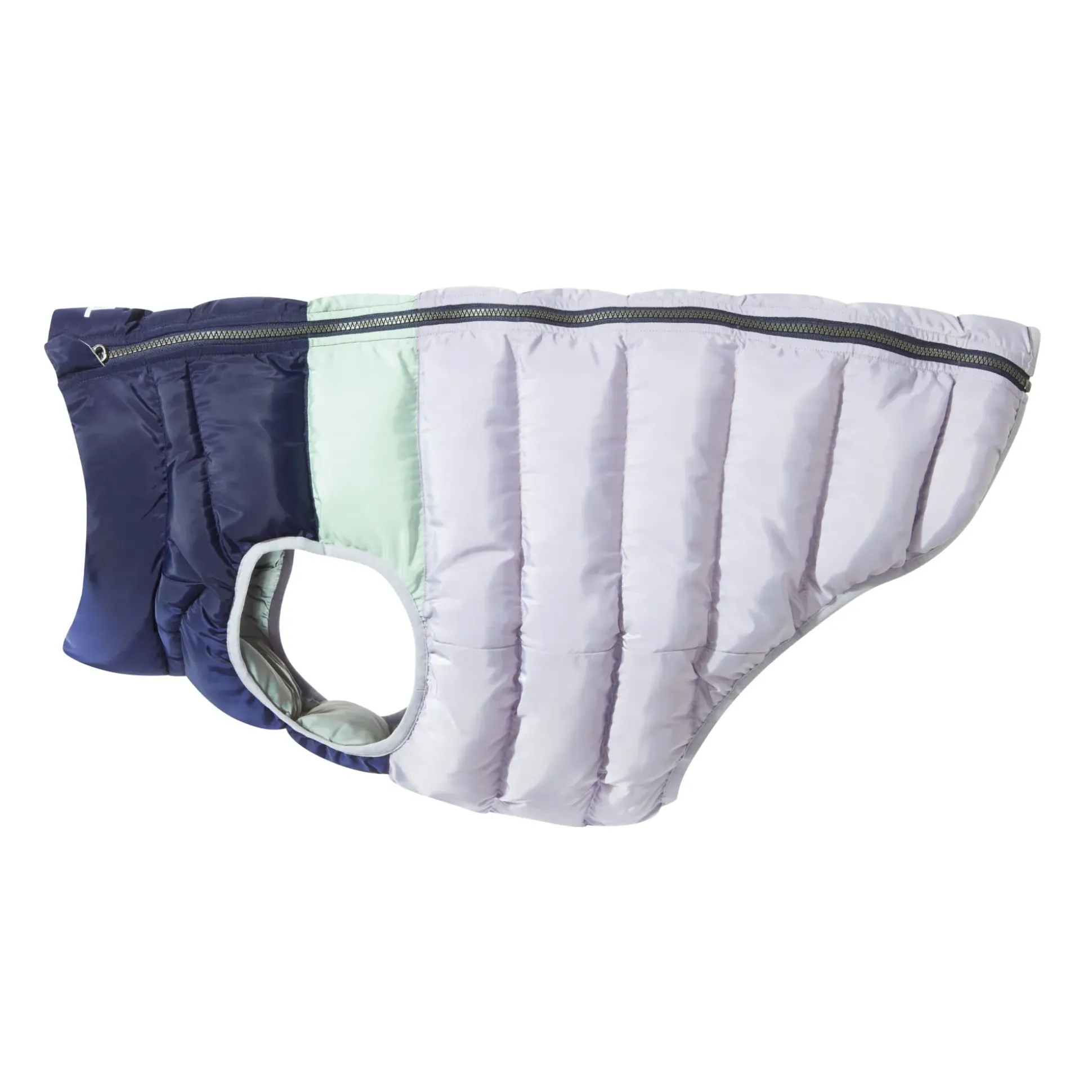 Fetch Padded Dog Coat L - Oxford Blue/Light Mist/Lavender Grey