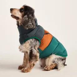 Fetch Padded Dog Coat M - Dark Indigo/Mahogany Orange/Dark Turquoise
