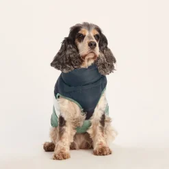 Fetch Padded Dog Coat M - Dark Indigo/Vanilla/Light Forest