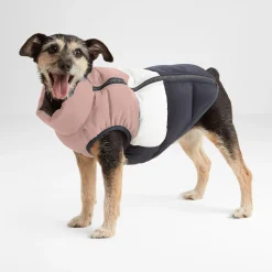 Fetch Padded Dog Coat M - Faded Pink/Ice Grey/Washed Blue