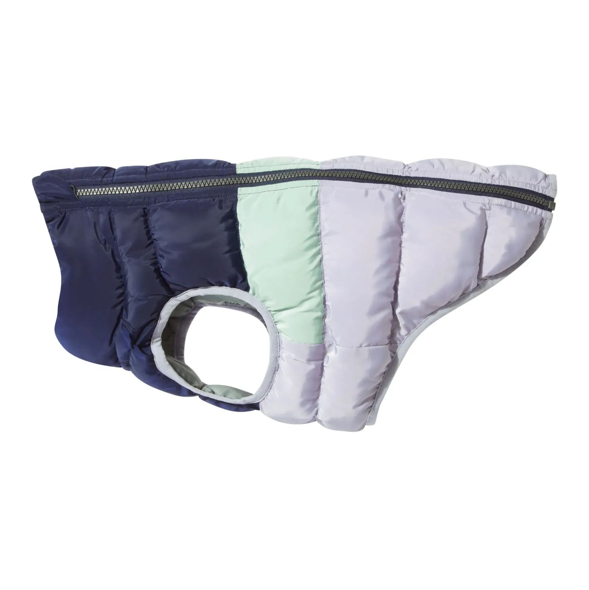 Fetch Padded Dog Coat M - Oxford Blue/Light Mist/Lavender Grey