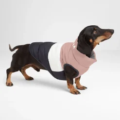 Fetch Padded Dog Coat S - Faded Pink/Ice Grey/Washed Blue