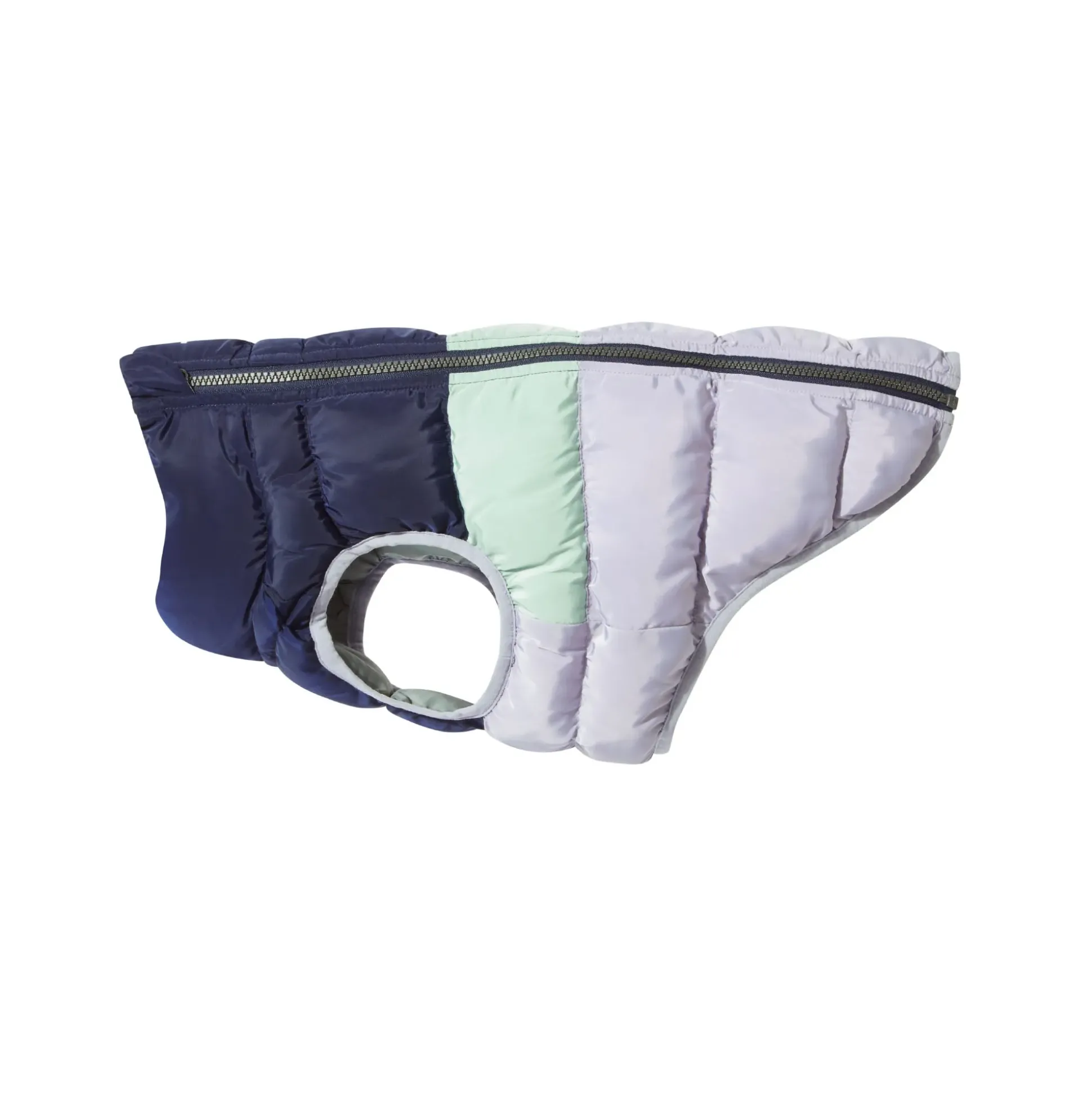 Fetch Padded Dog Coat S - Oxford Blue/Light Mist/Lavender Grey